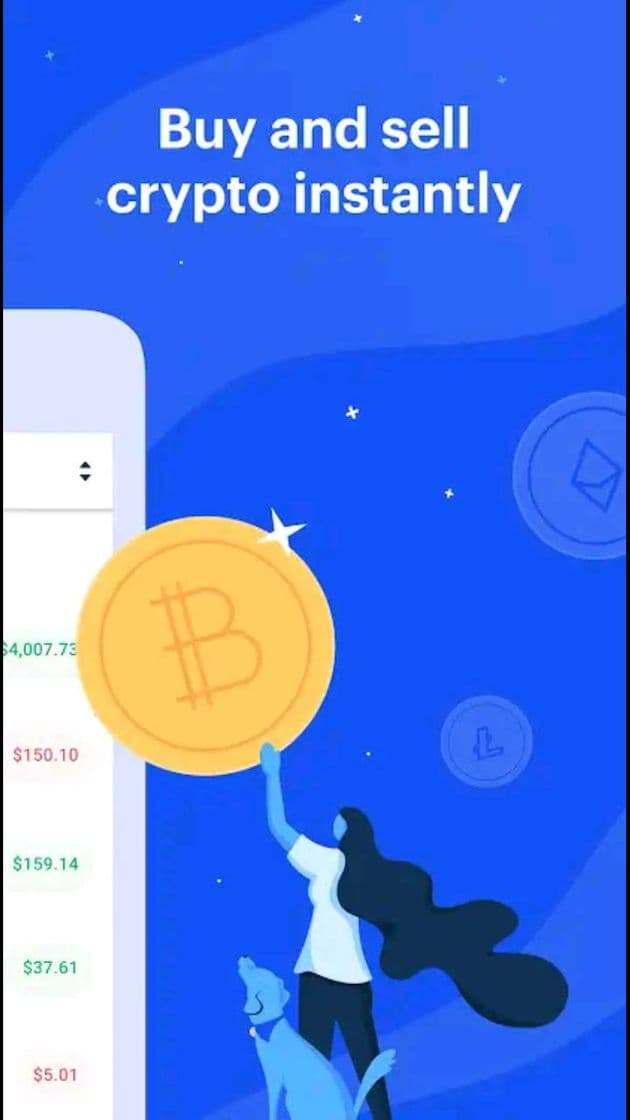 App Coinbase sua carteira de Crypton moedas