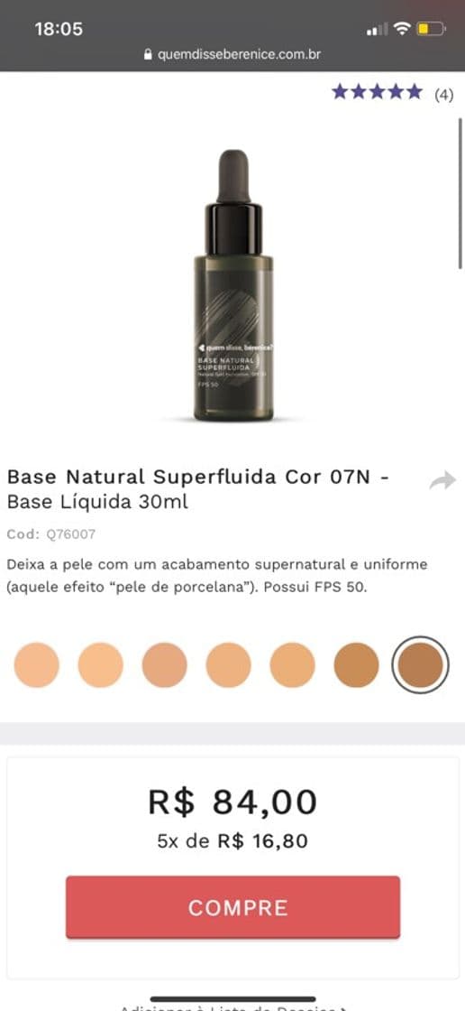 Moda base natural fluida