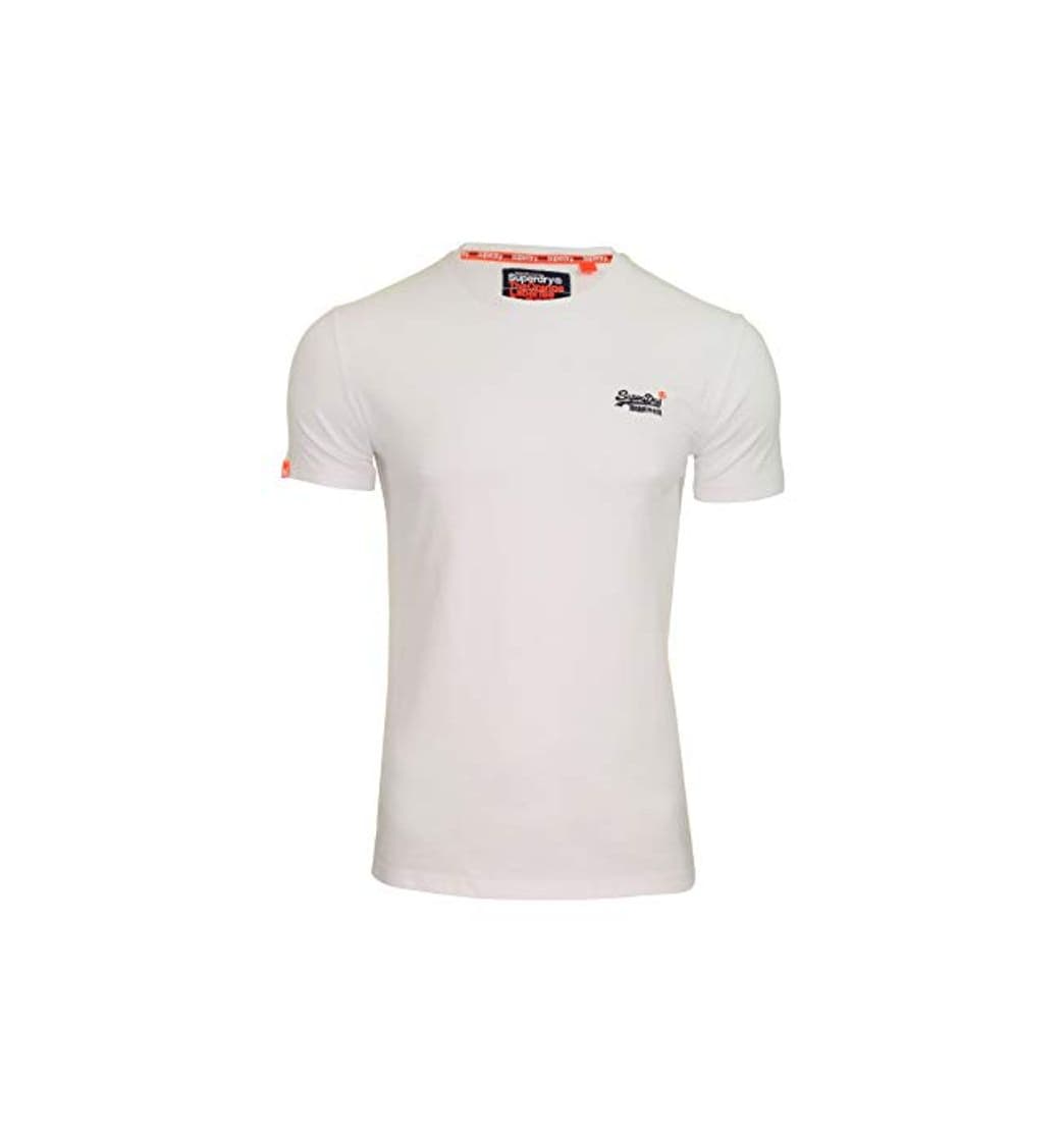 Producto Superdry Label Vntge Emb S/S tee Camiseta de Tirantes, Blanco