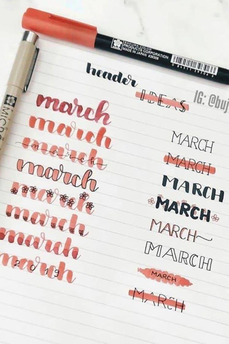 Fashion Bullet journal ideas 