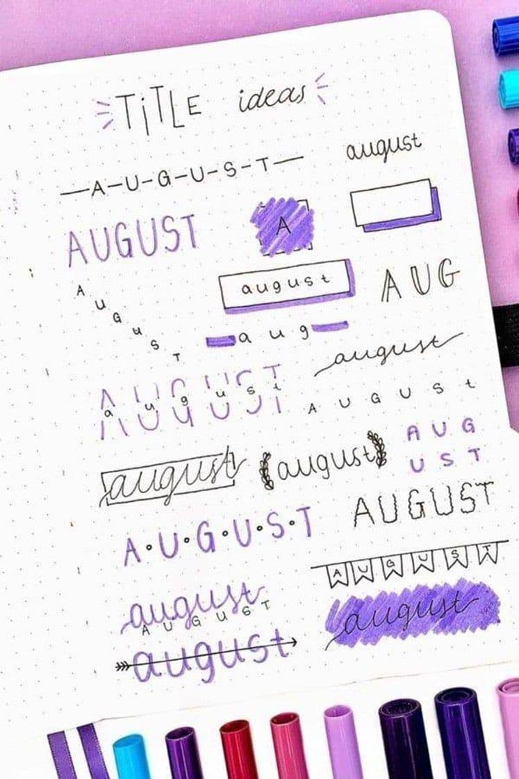 Fashion Bullet journal ideas 