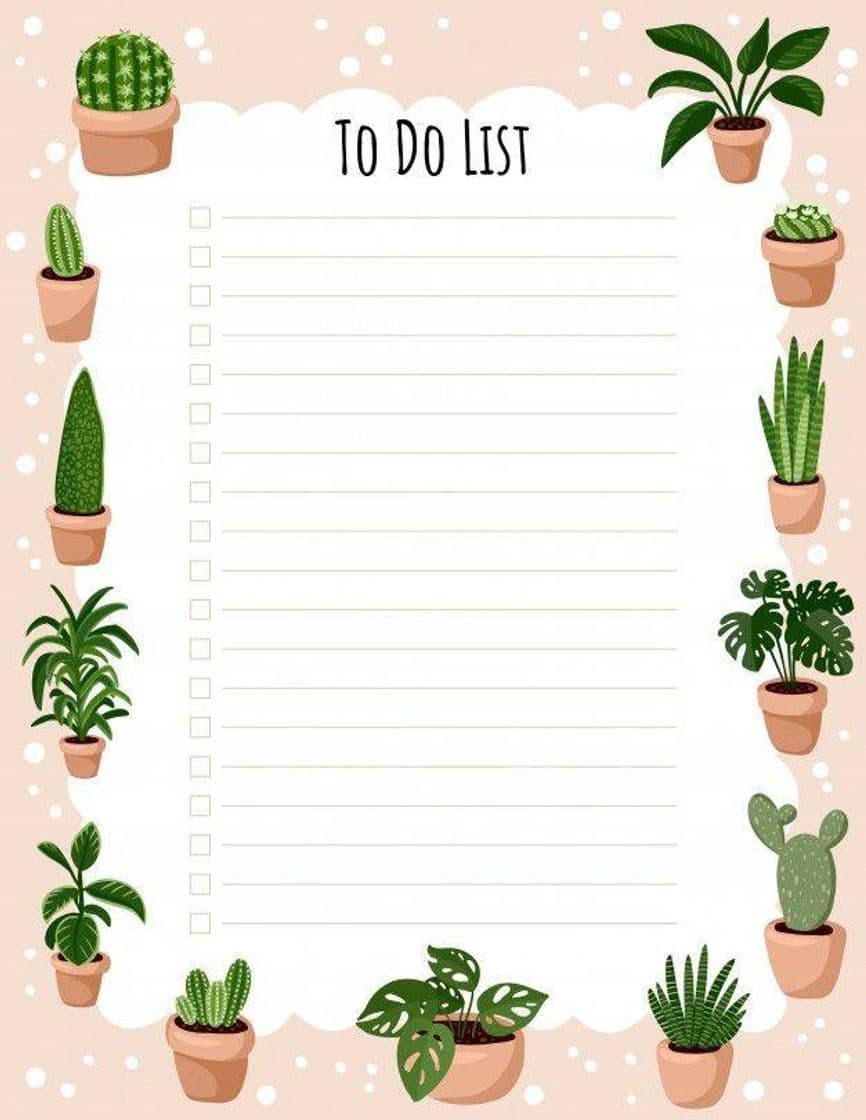 Fashion To do list