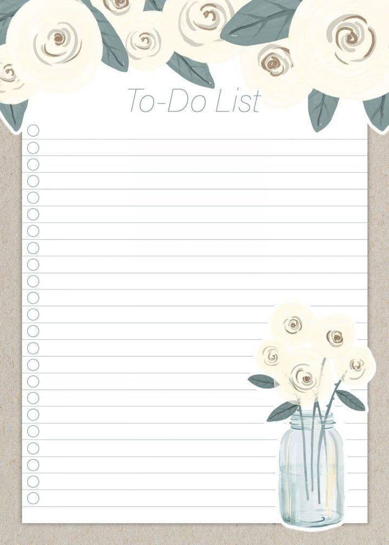 Fashion To do list