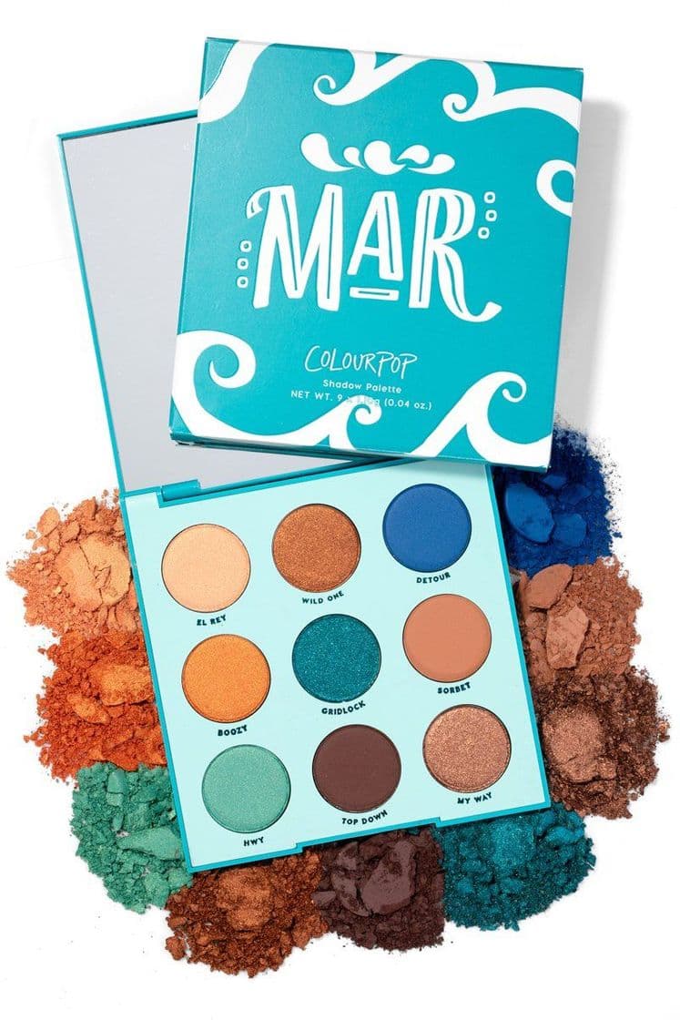 Fashion Mar Summer Teal & Bronze Eyeshadow Palette | ColourPop