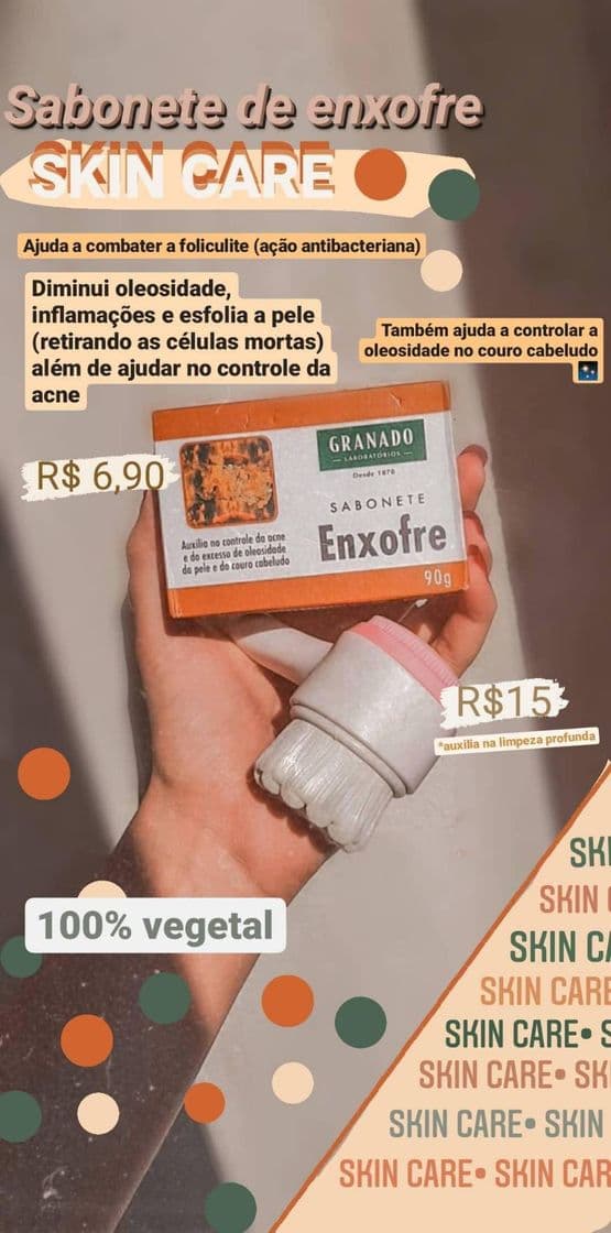 Product Sabonete de enxofre para peles oleosas ✨