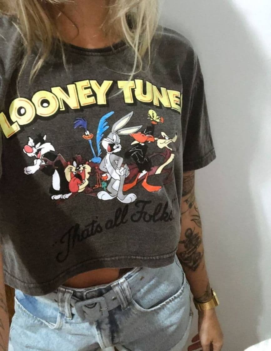 Fashion Cropped Looney Tunes 😊