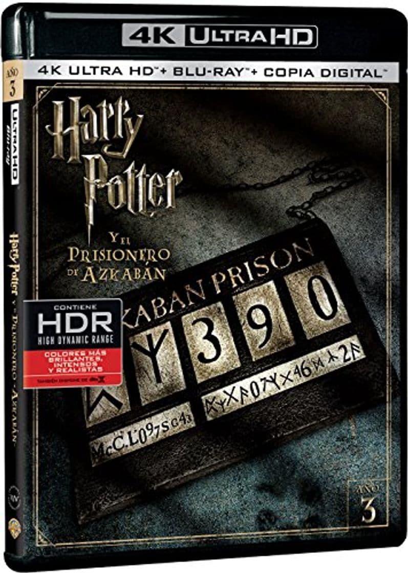 Libro Harry Potter Y El Prisionero De Azkaban  Blu-Ray Uhd [Blu-ray]