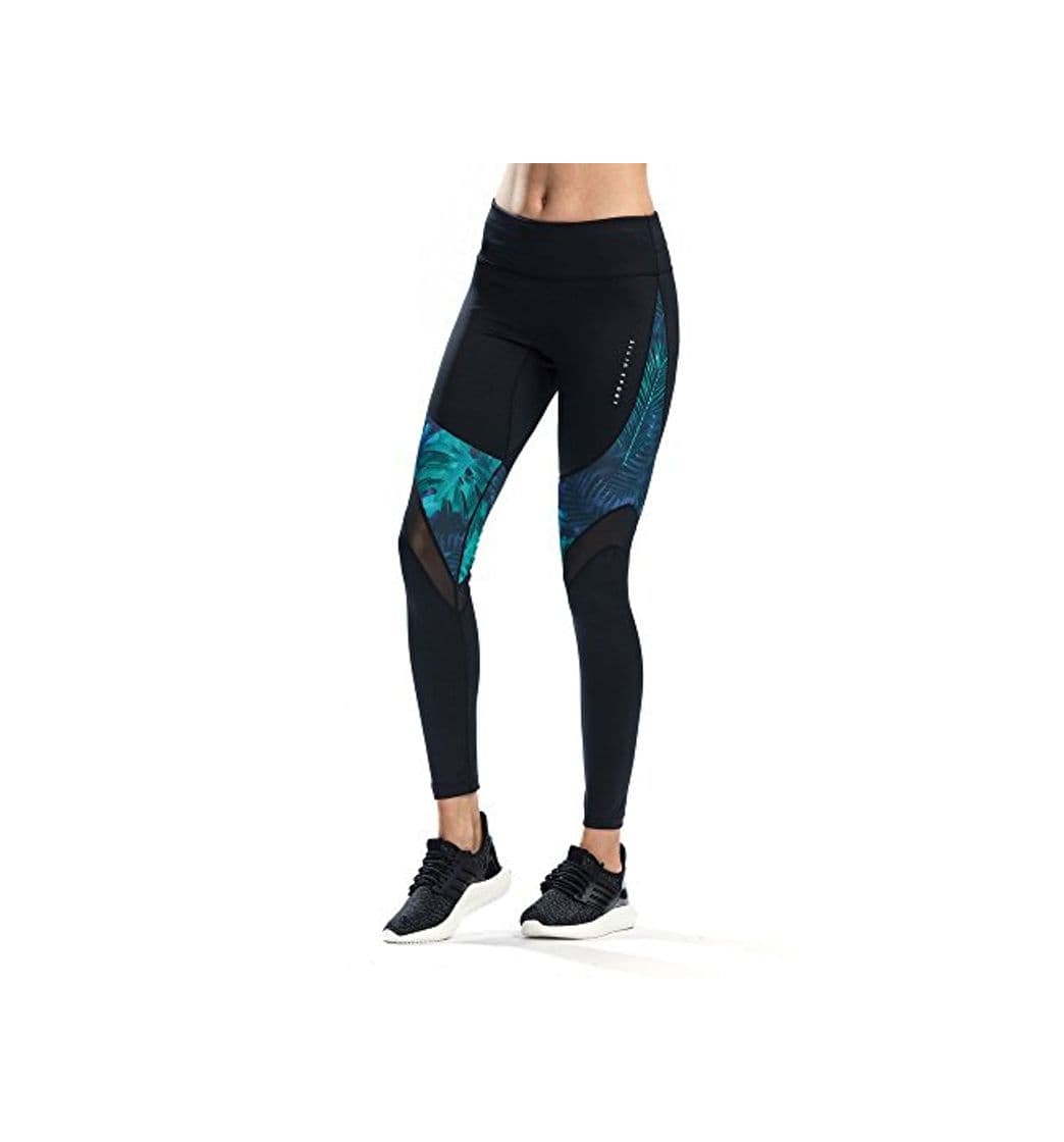 Product SILIK para mujer entrenamiento deportivo leggings deportivos pantalones largos de yoga gimnasio pantalones para correr medias Verde azure M