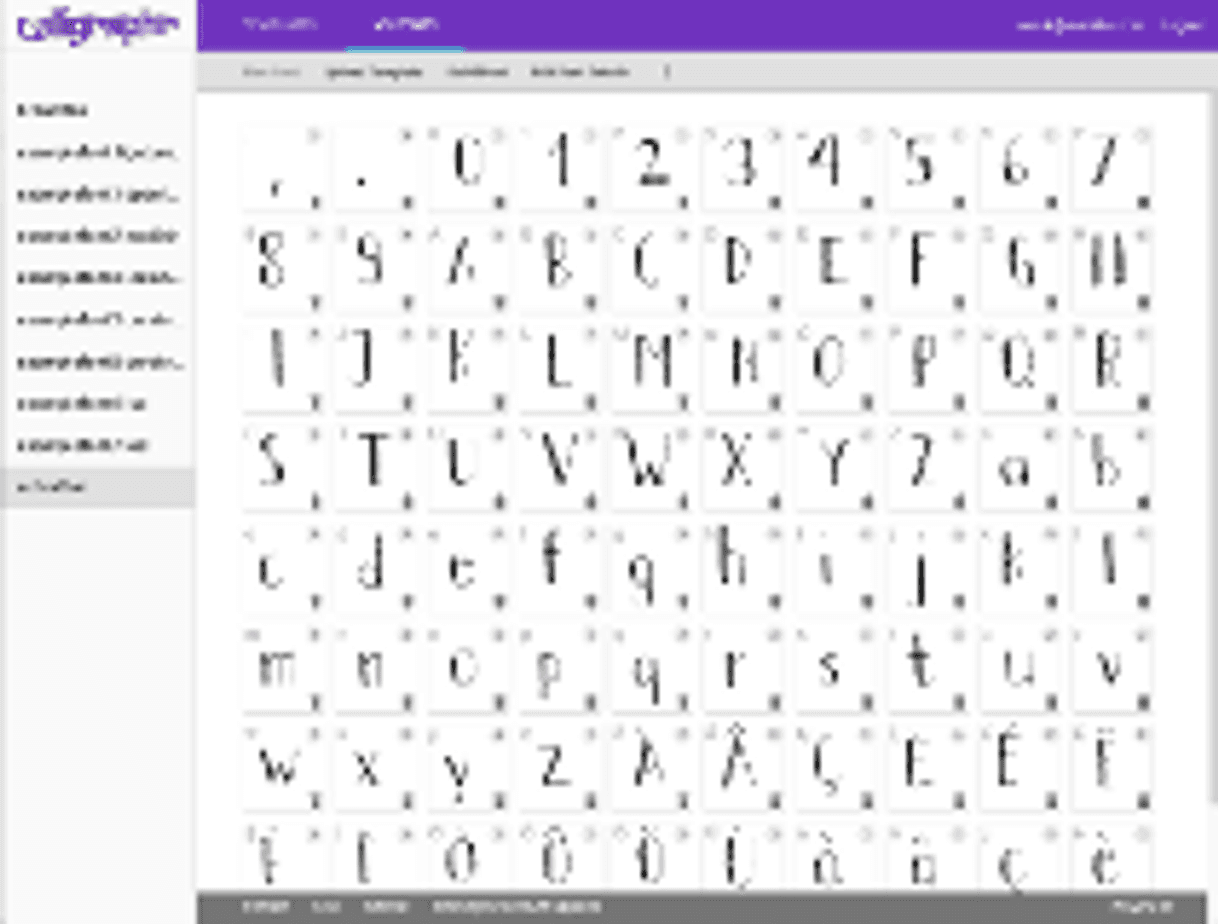 Fashion Calligraphr - Draw your own fonts.