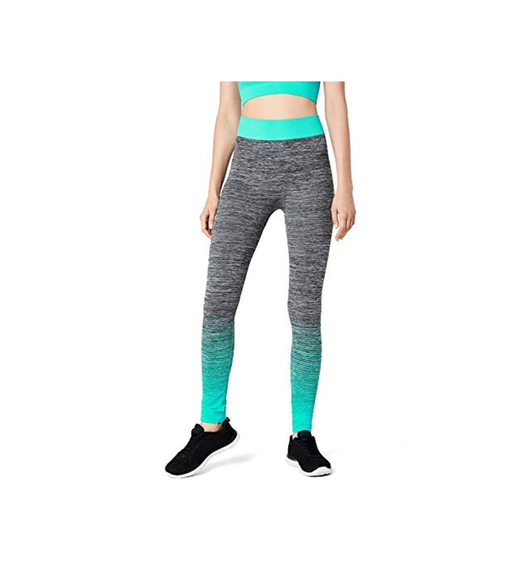 Product FM London Crop Top and Leggings Conjunto Ropa Deportiva, Turquesa