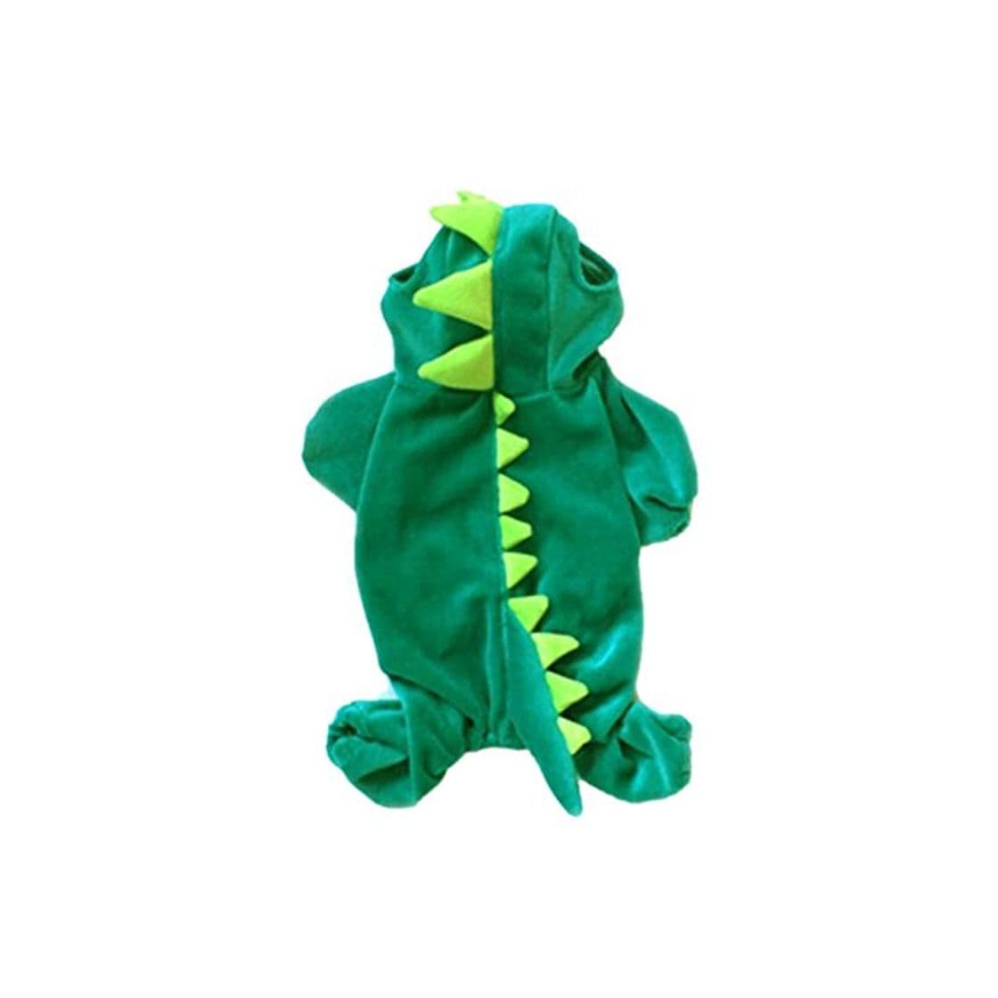 Moda moresave mascota disfraz de Halloween de dinosaurio de perro perros verde abrigo ropa sudadera con capucha junpsuit