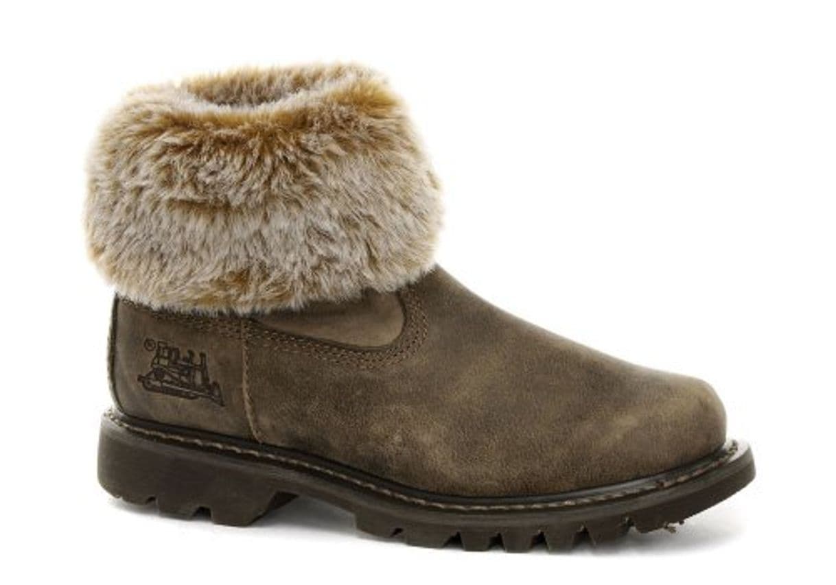 Fashion Caterpillar Bruiser Scrunch 9 Botas de gato para mujer de cuero de