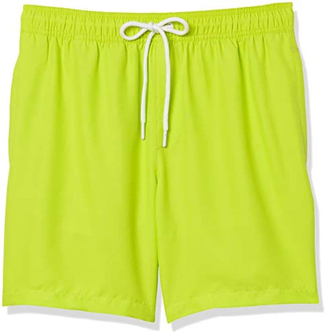 Moda Amazon Essentials 7" Swim Trunk Shorts, Lime, US L