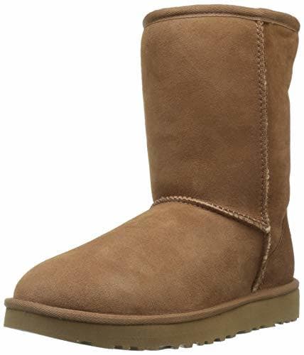 Fashion UGG Australia Classic Short Ii Che, Botas de Nieve para Mujer, Marrón