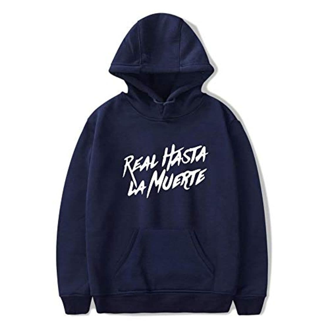 Fashion Real hasta La Muerte Moda Hip Hop Sudaderas con Capucha Sudadera Casual Hombres Mujeres Sudadera con Capucha Manga Larga Unisex Deporte Sudadera con Capucha Top