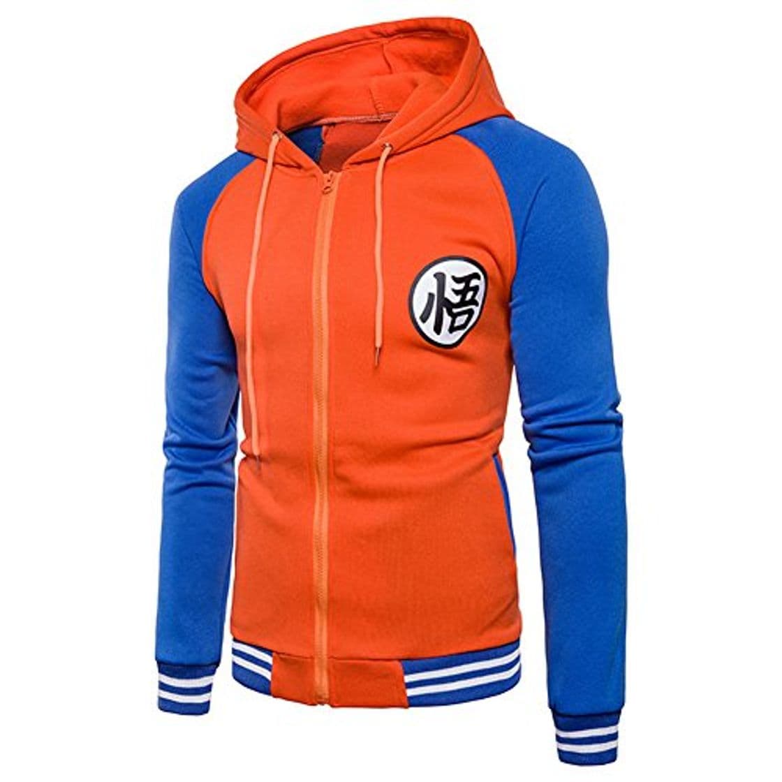 Fashion PIZZ ANNU Sudadera con Capucha Dragon Ball Z Son Goku Zip-Up para