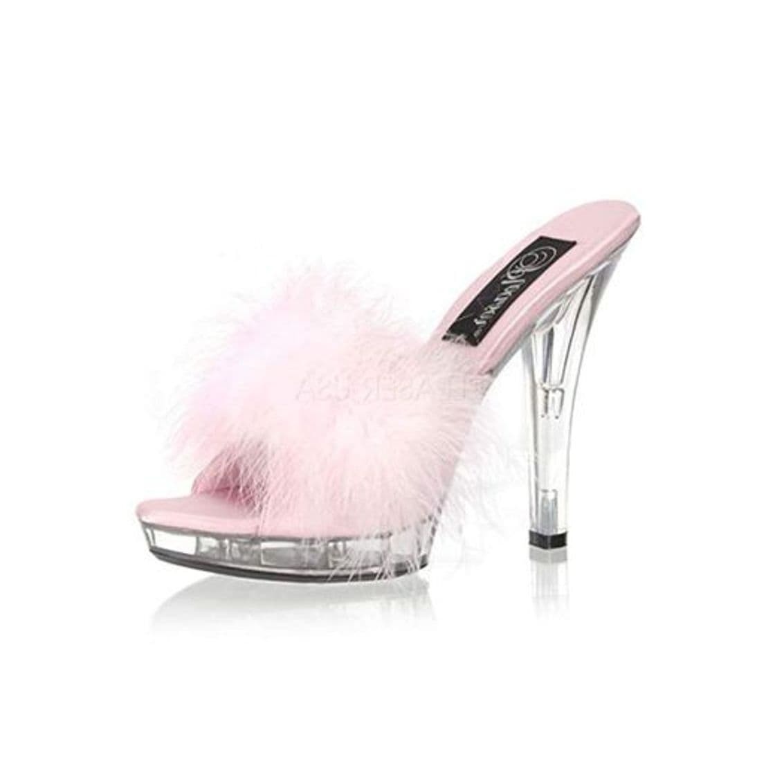 Fashion WXLGG-618 Non-Slip Ladies SandalClear Crystal Shoes Super High Heel Stiletto Nightclub Fun