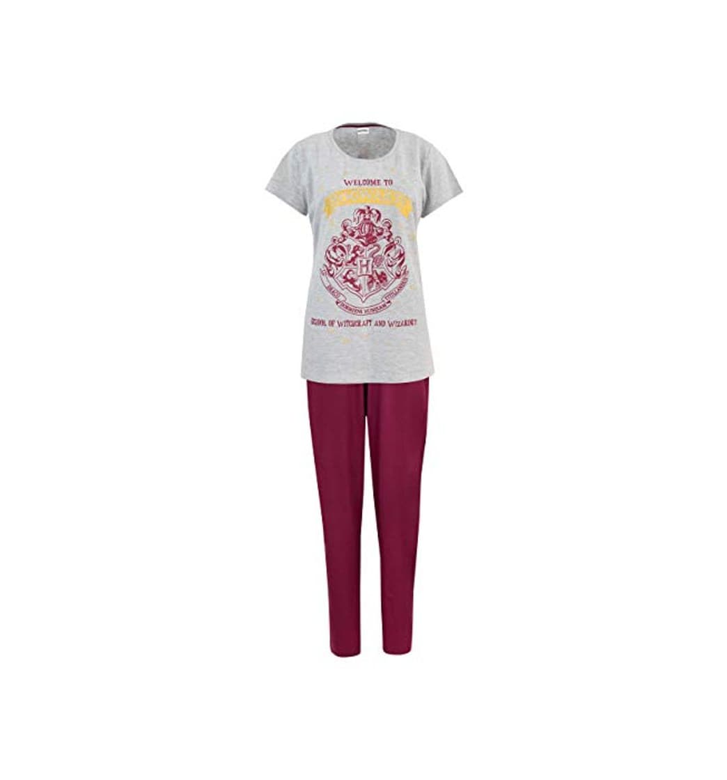 Moda HARRY POTTER Pijama para Mujer Hogwarts Rojo Small