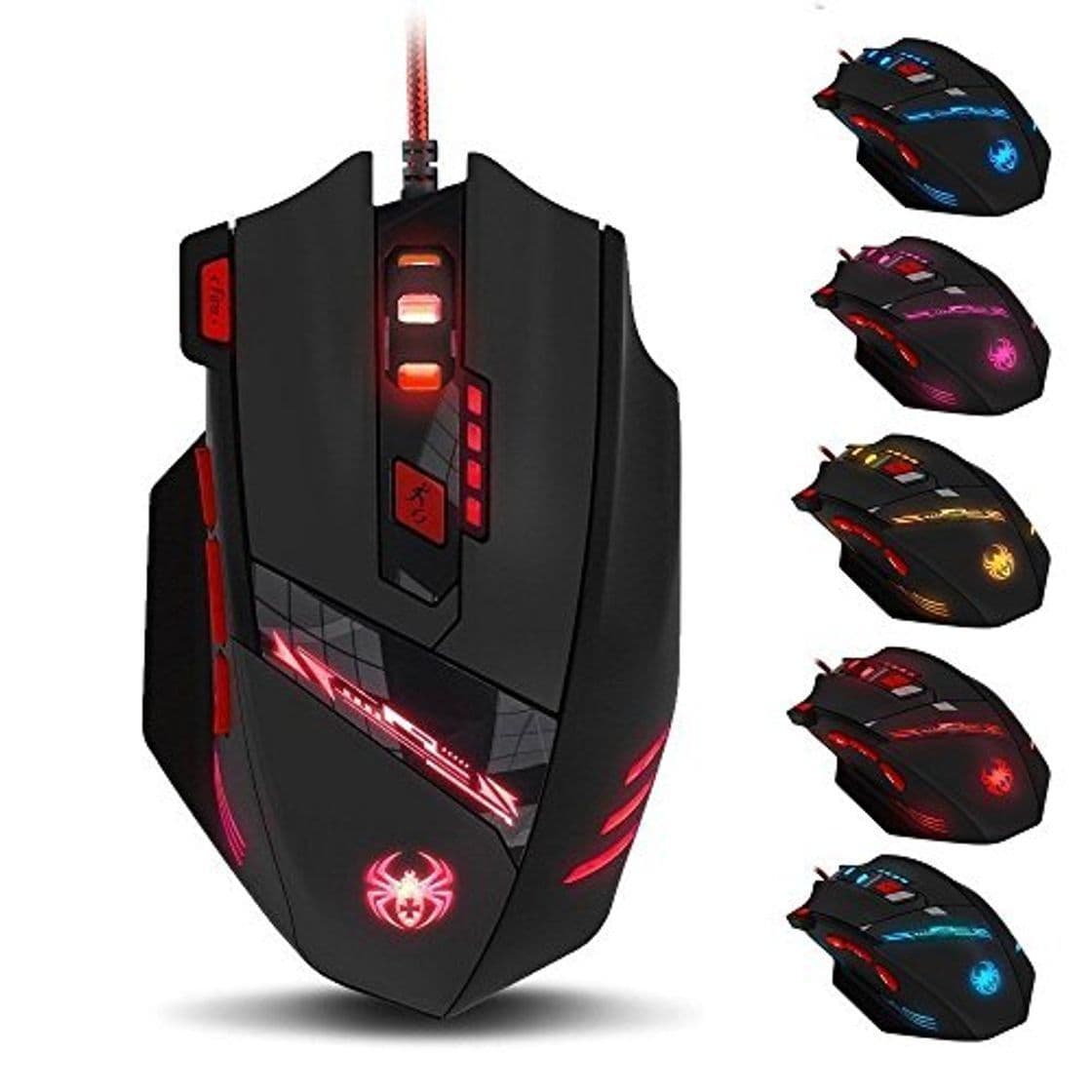 Electrónica Zelotes 9200 DPI Ratón Gaming 