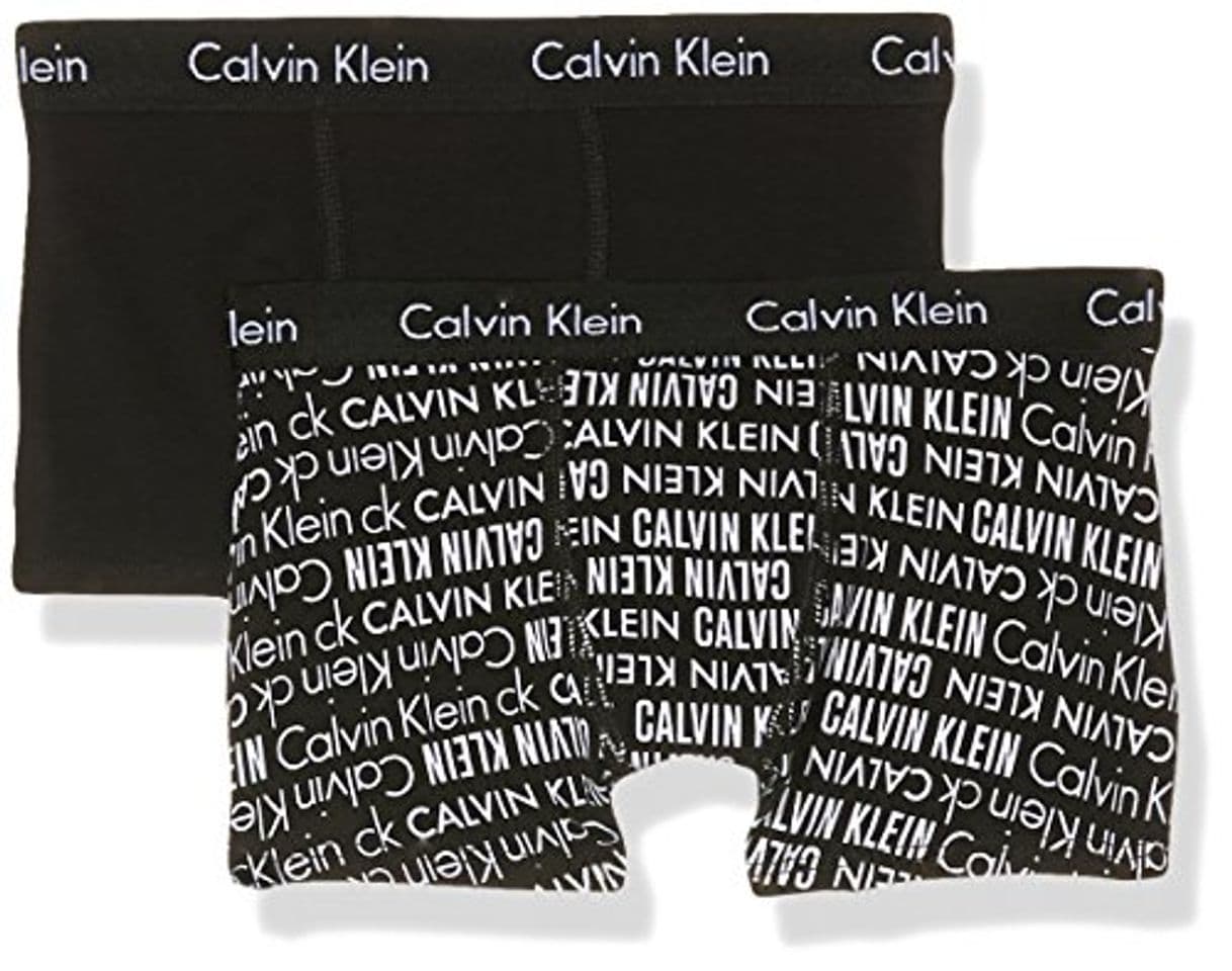 Fashion Calvin Klein 2pk Trunk Bóxer, Negro