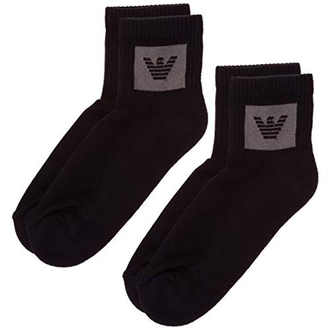 Fashion Emporio Armani hombre calcetines tobilleros black