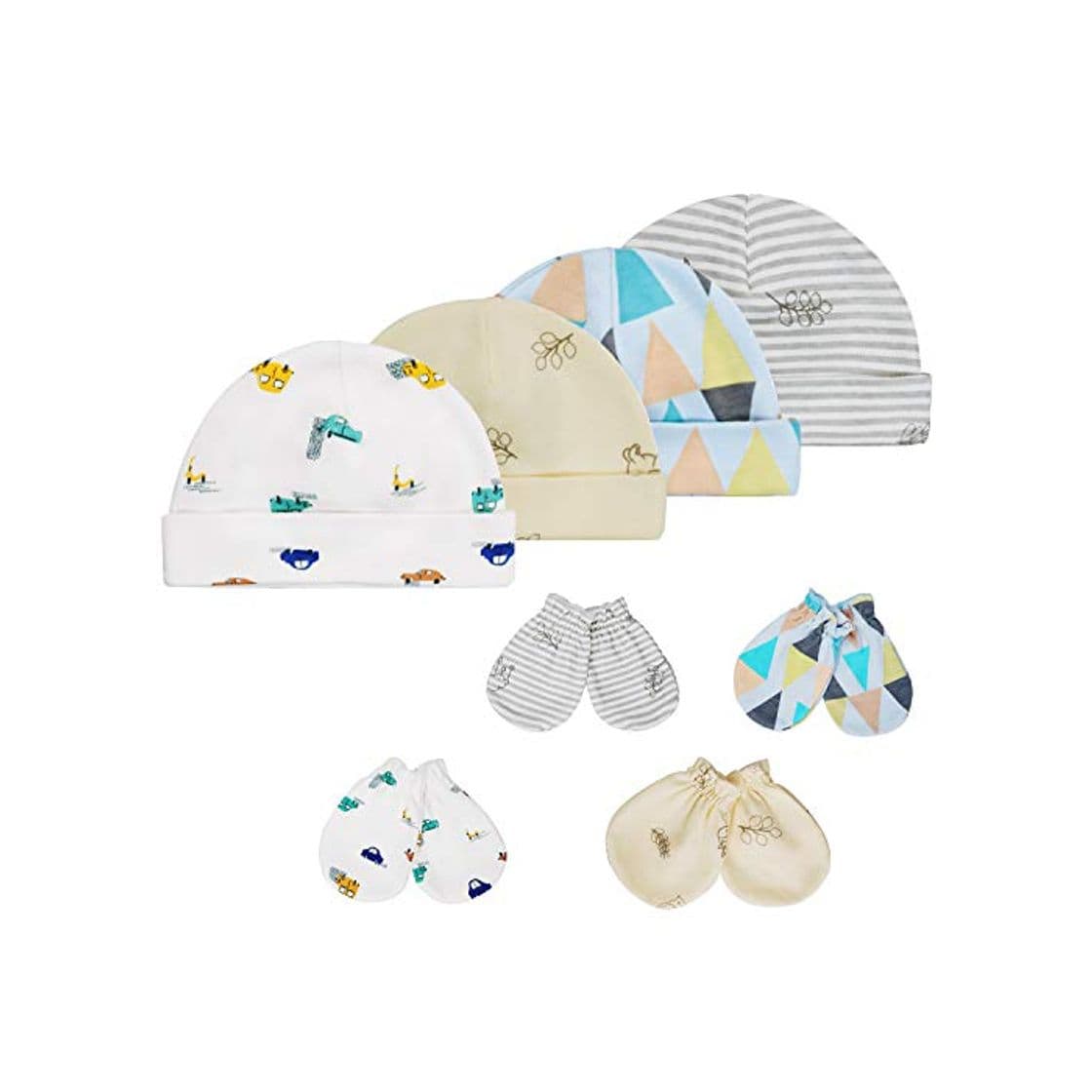 Fashion HBselect Gorritos y Manoplas Algodon Bebe Recien Nacido Sombrero y Guantes para Bebe Niñas