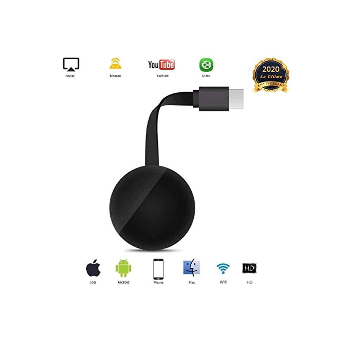 Product Display dongle WiFi HDMI 1080P Receptor de Pantalla inalámbrico Compatible con Miracast