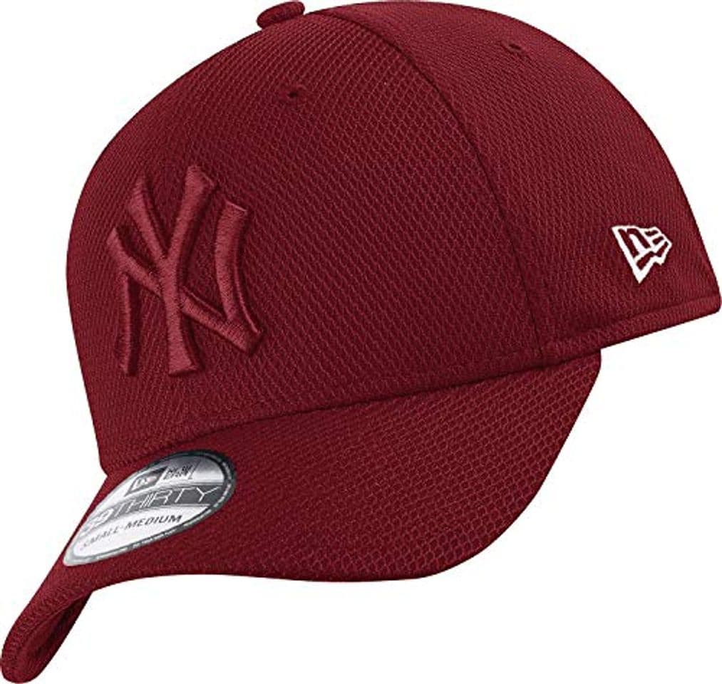 Moda New Era York Yankees 39thirty Stretch Cap Diamond Era Tonal Maroon