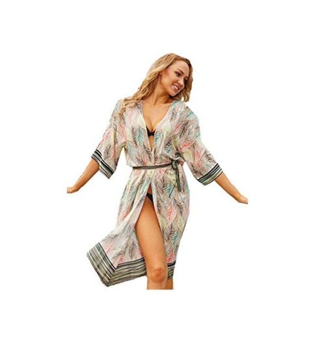 Moda YOUDE Vestido de Playa Suelta para Mujer Bikini Suelto Cover Up Swimwear