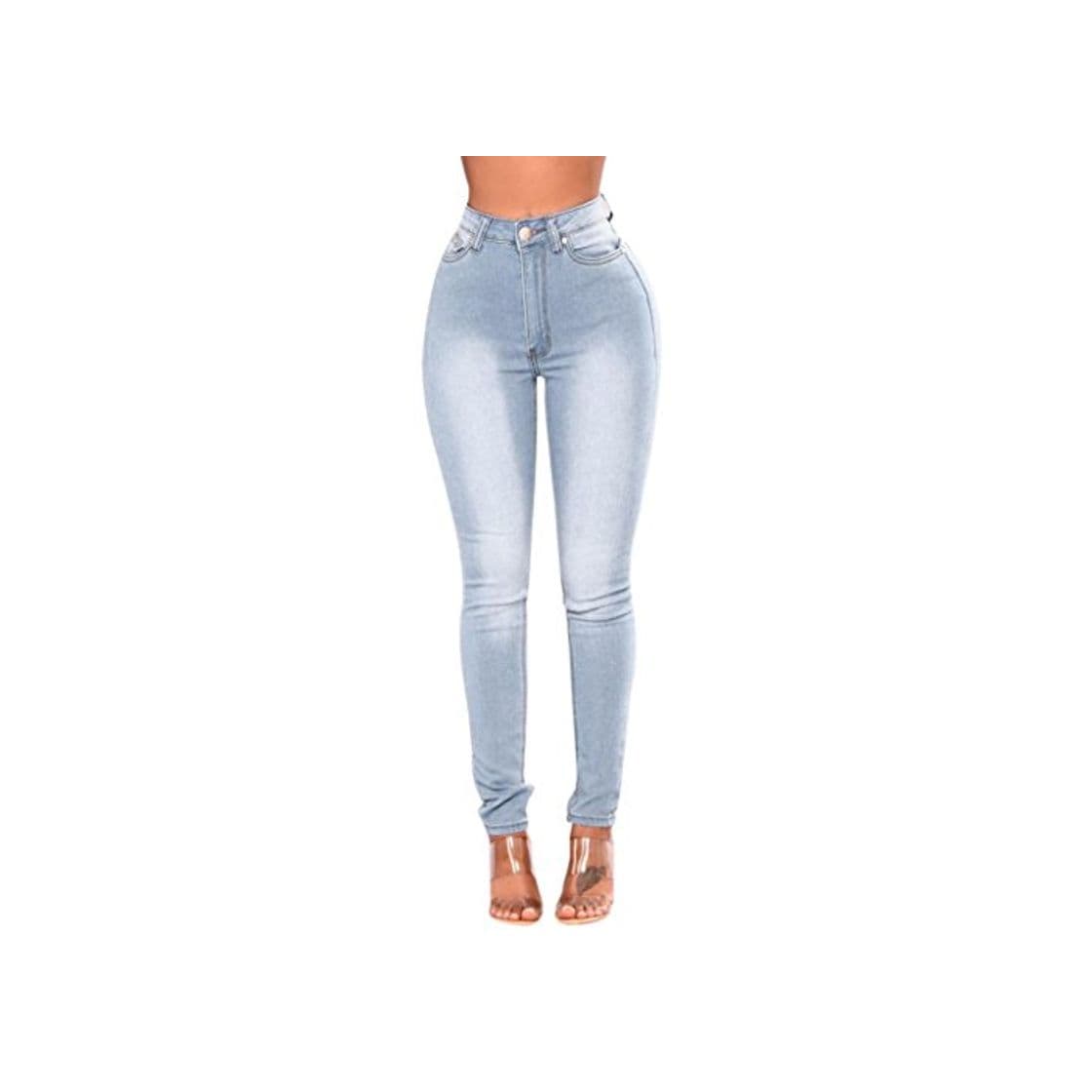 Fashion LHWY Vaqueros Push Up Skinny Pantalones Mujer, Vaqueros Levanta Cola Cintura Alta