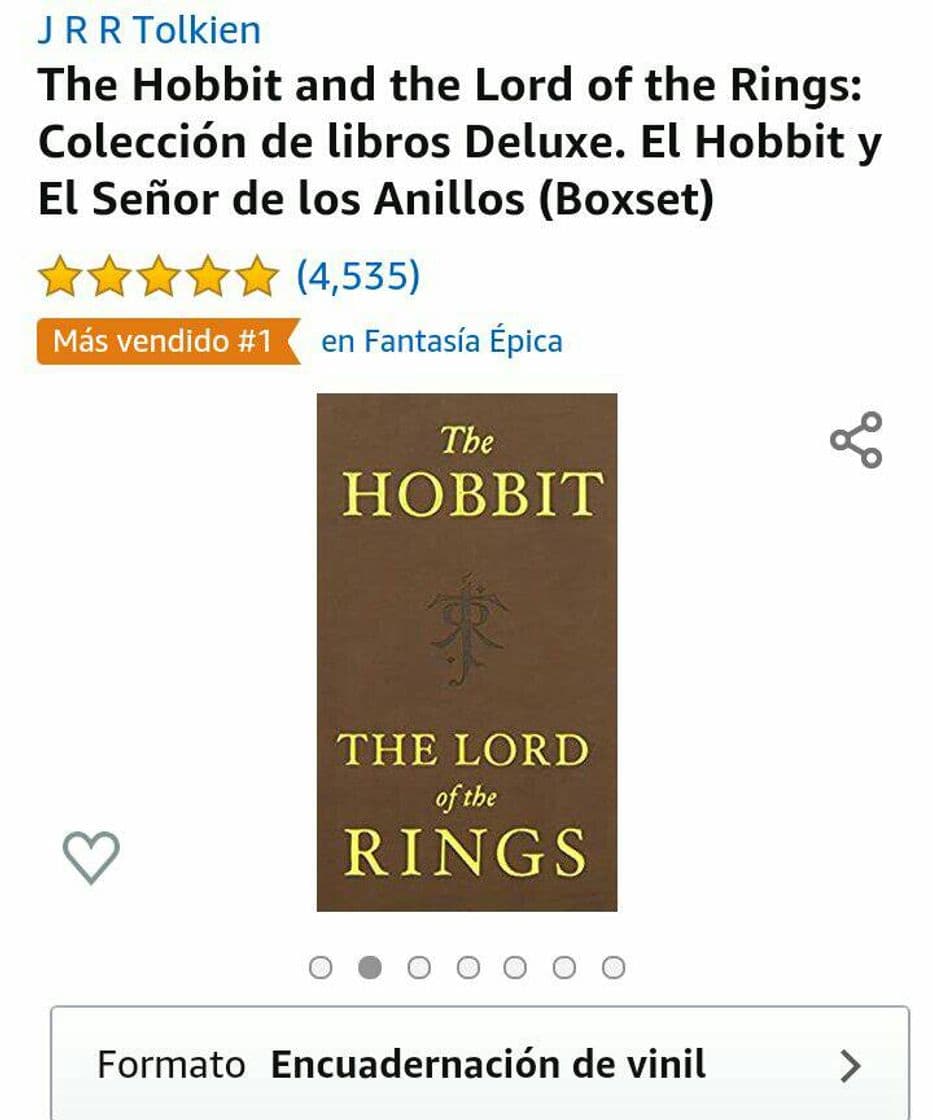 Libro El señor de los anillos La colección