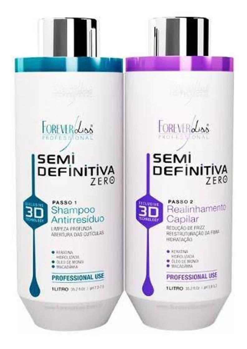 Fashion Kit Escova Semi Definitiva Zero 2x1L - Forever Liss - Forever Liss