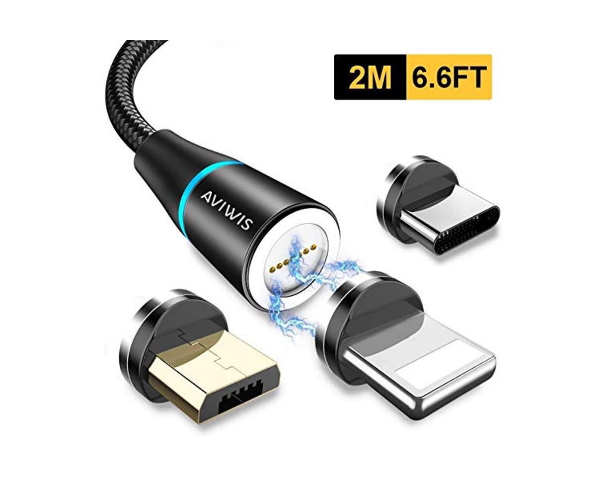 Product AVIWIS Cable USB Magnético, Multi 3 en 1 Cable Magnetic de Carga