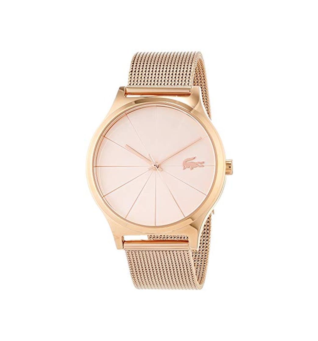 Moda Lacoste Reloj Analógico para Mujer de Cuarzo con Correa en Oro Rosa 2001043