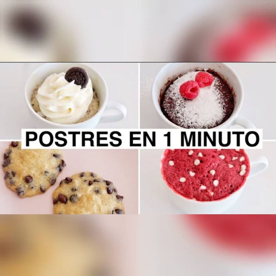 Moda POSTRES EN 1 MINUTO Sin horno | Para hacer en cuarentena