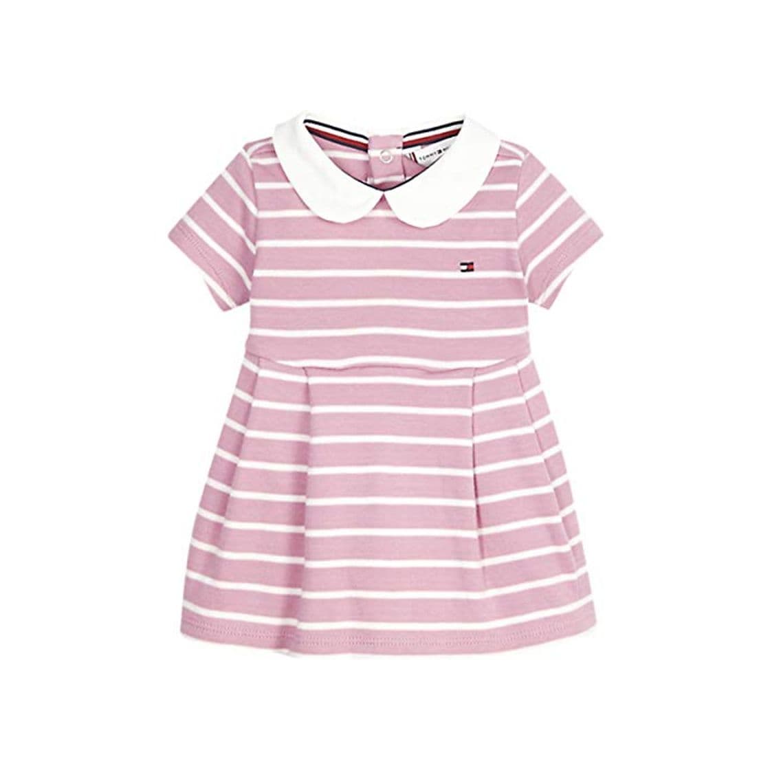 Moda Tommy Hilfiger Baby Girl Rugby Stripe Dress S/s Blusa, Morado