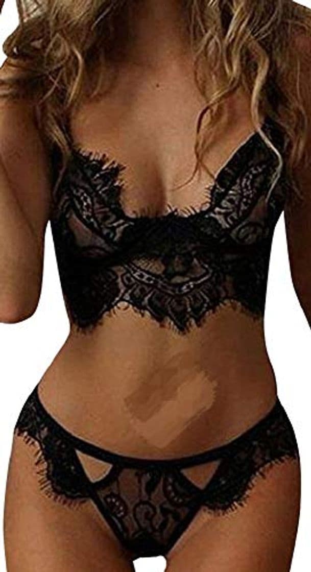 Fashion UMIPUBO Mujer Ropa Interior Ropa de Dormir Conjunto Sexy Lencería Escotado por