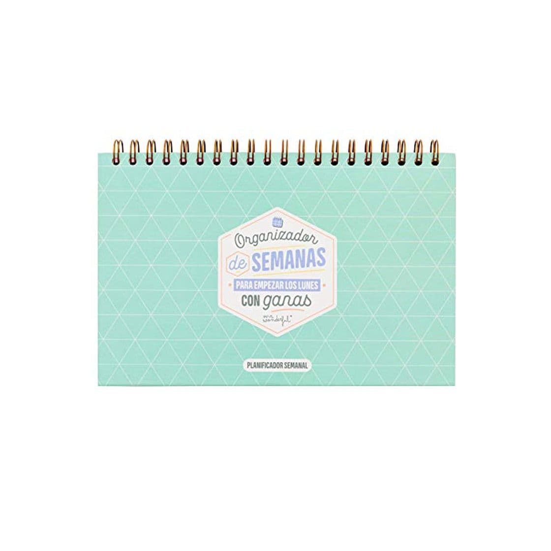 Product Mr. Wonderful Organizador de semanas para Empezar los Lunes con ganas