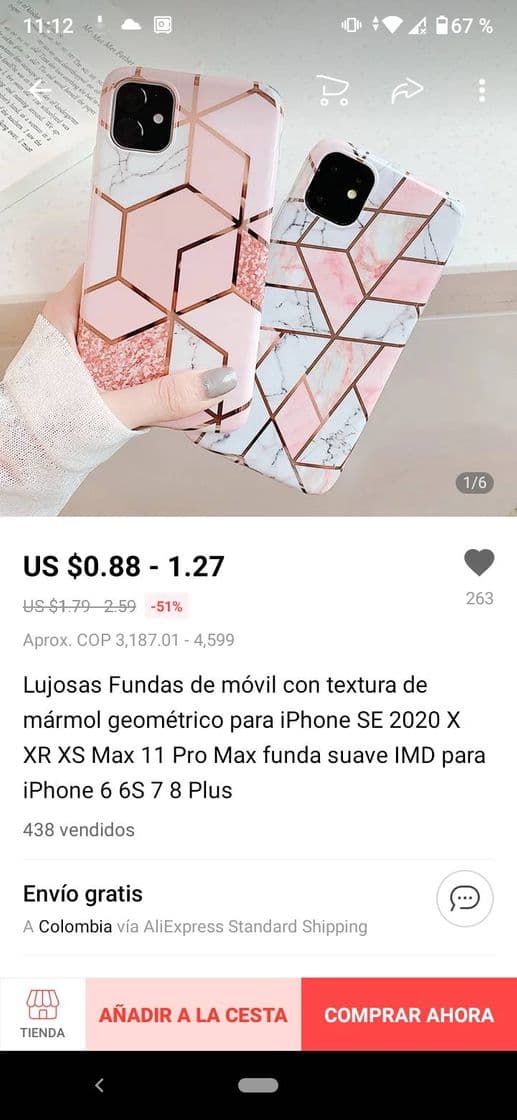 Fashion Envío gratis estuche iPhone