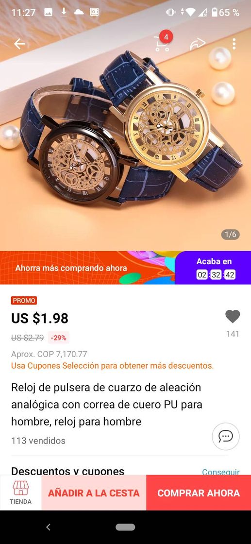 Product Reloj en menos de 5 dólares