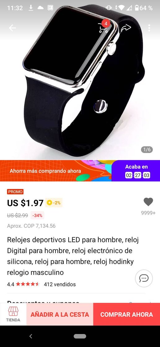 Product Reloj en menos de 5 dólares