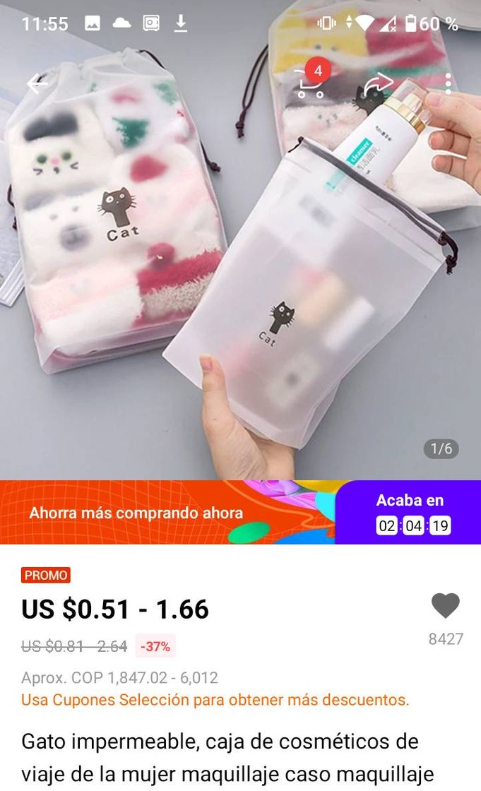 Producto Caja de almacenamiento de maquillaje