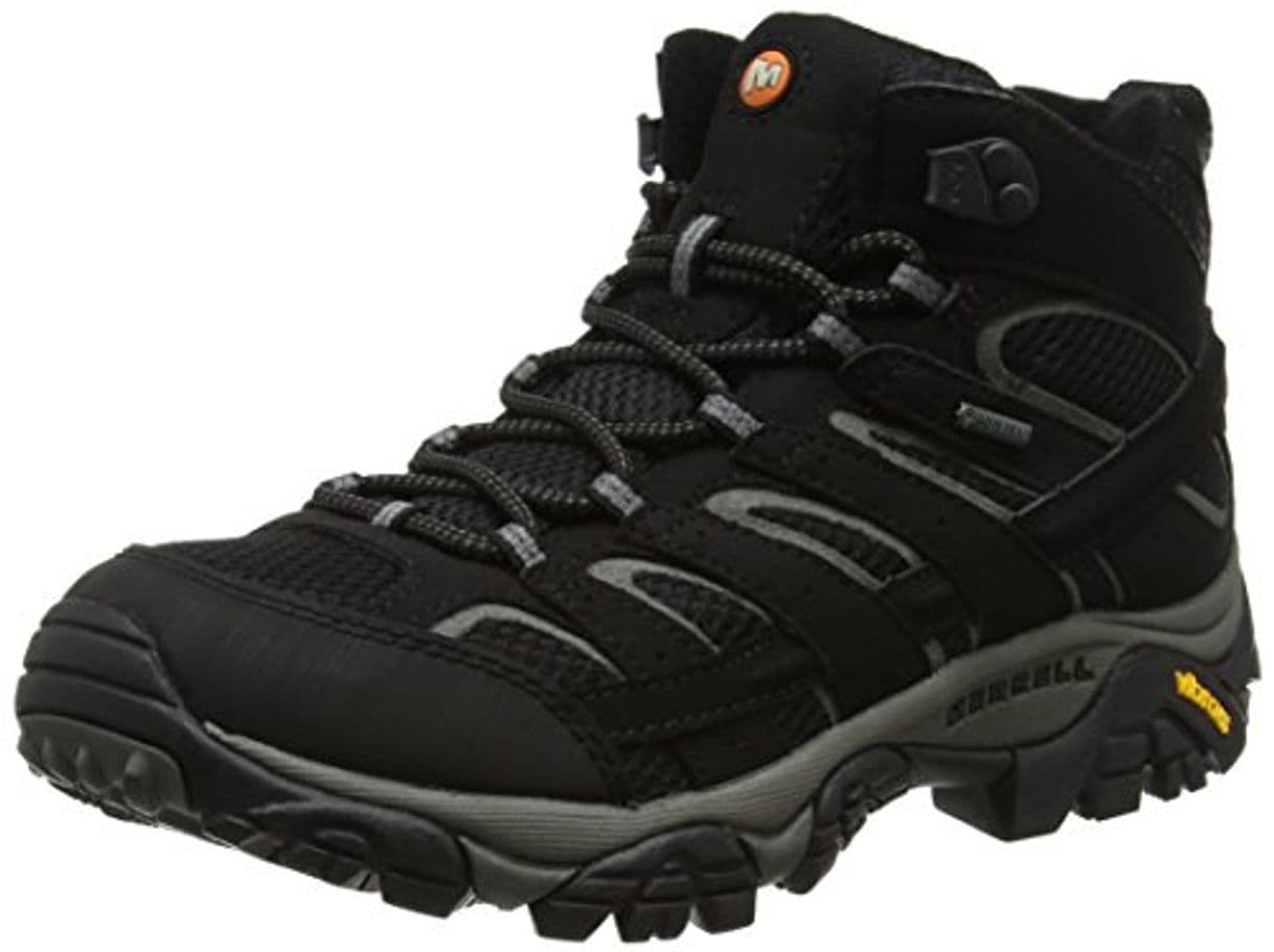 Moda Merrell Moab 2 Mid GTX, Botas de Senderismo para Hombre, Negro