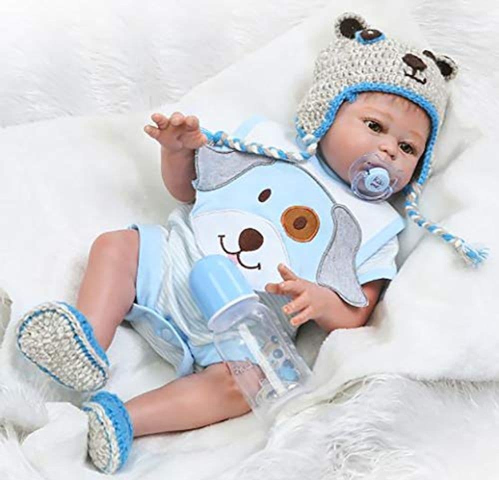 Product ZIYIUI 20" 50 cm Reborn Bebé de Cuerpo Entero de Silicona de Vinilo Babbo Hecho a Mano Cuerpo de la niño de la muñeca Rebote más Popular Preferido Regalo