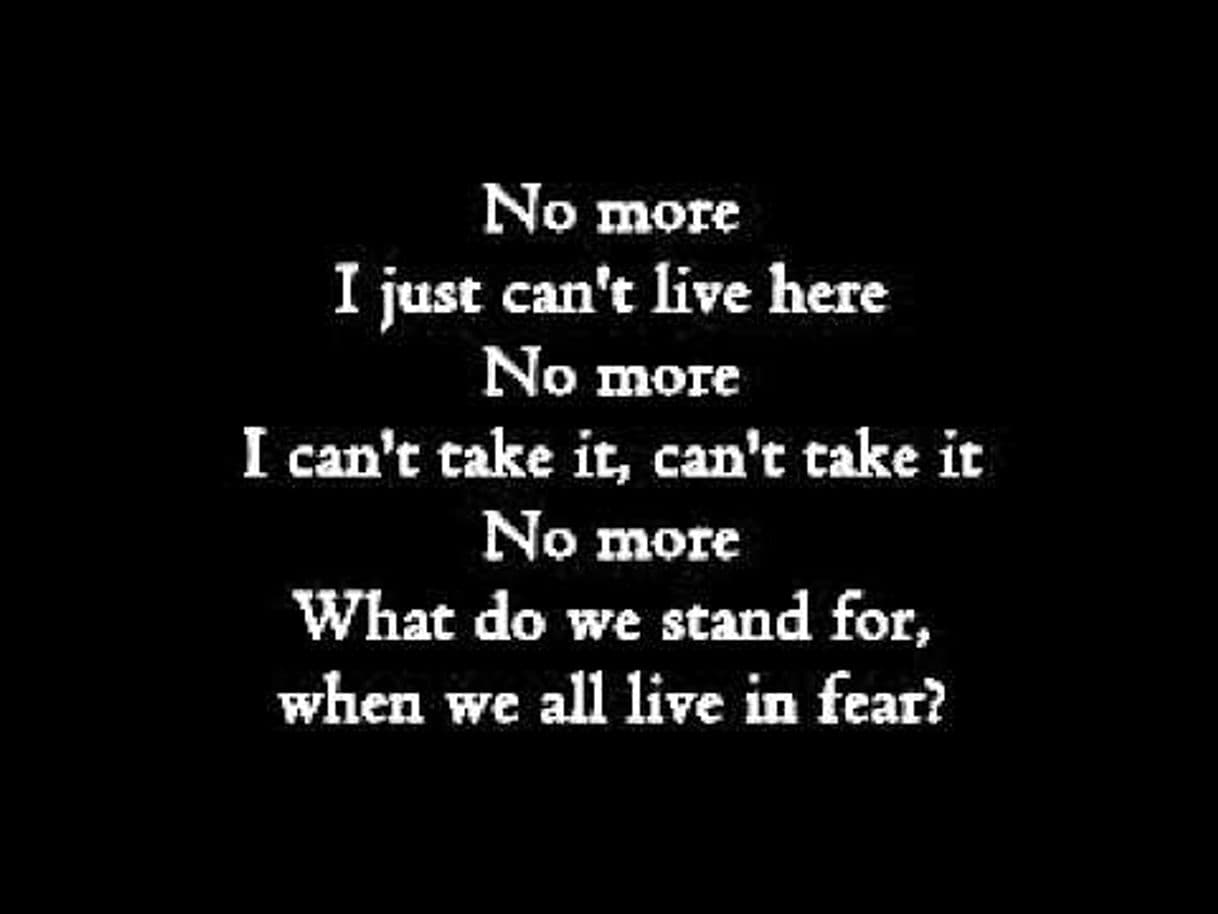 Music No More - Three Days Grace