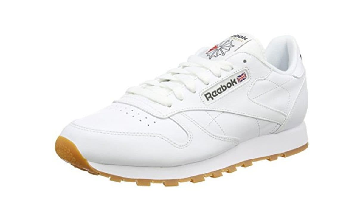 Moda Reebok Classic Leather - Zapatillas de cuero para hombre, color blanco