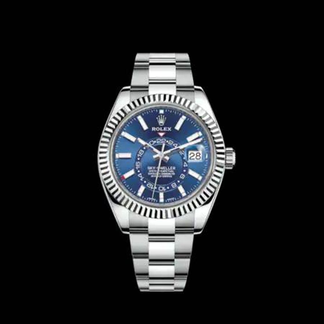 Moda Rolex Sky-Dweller Watch: White Rolesor.