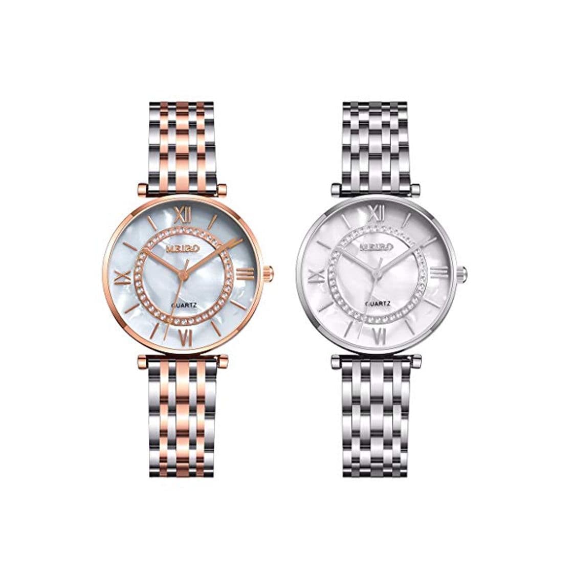 Product Relojes de Diamantes de imitación de Acero Inoxidable para Mujer Relojes Casuales