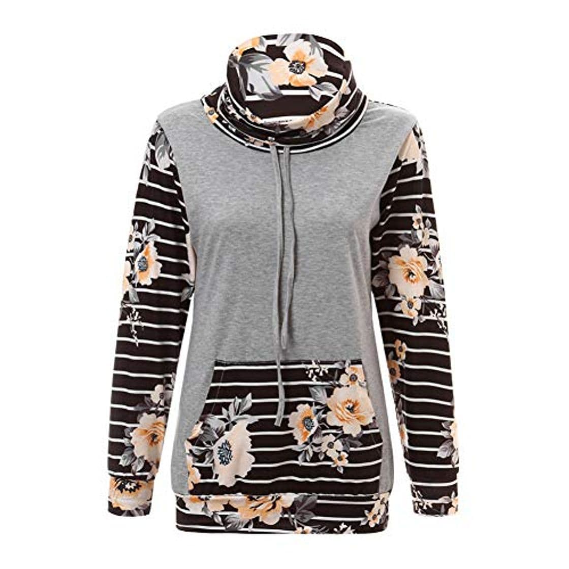 Product ZJSWCP Sudadera Womens Casual Manga Larga Col Colorblock Suéter Sudaderas Blusa Moleton