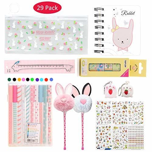 Lugar Amycute 29 piezas papelería kawaii Set para niñas